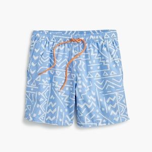 NWT J. Crew men’s 6” swim trunk sketch size L